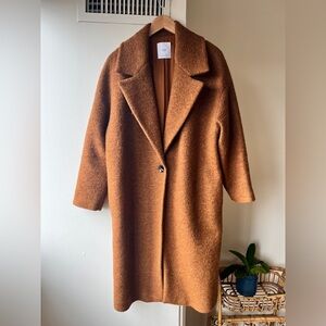 Mango oversized brown coat